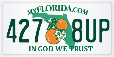 FL license plate 4278UP