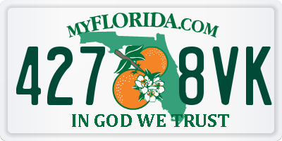 FL license plate 4278VK