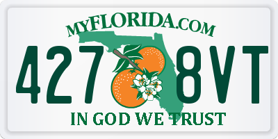 FL license plate 4278VT