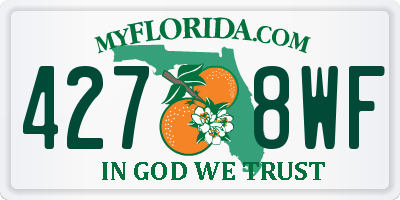 FL license plate 4278WF