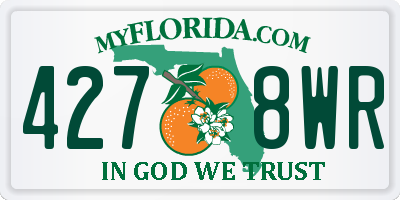 FL license plate 4278WR