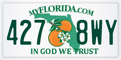 FL license plate 4278WY