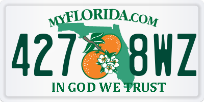 FL license plate 4278WZ