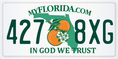 FL license plate 4278XG
