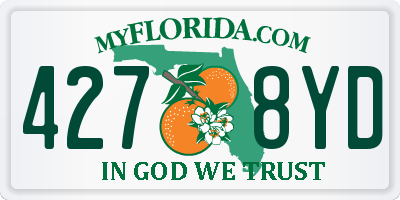 FL license plate 4278YD