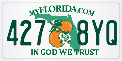 FL license plate 4278YQ