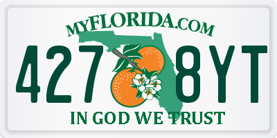 FL license plate 4278YT
