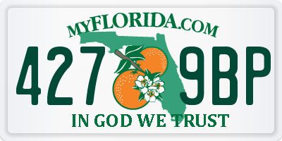 FL license plate 4279BP