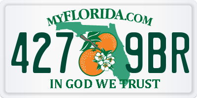 FL license plate 4279BR