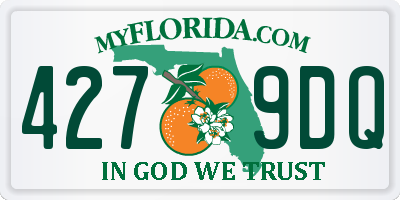 FL license plate 4279DQ