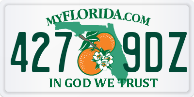FL license plate 4279DZ