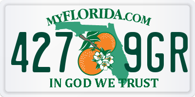 FL license plate 4279GR