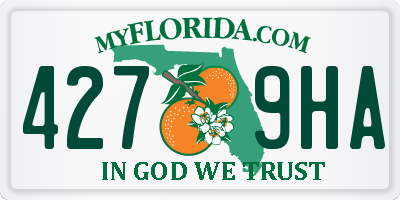 FL license plate 4279HA