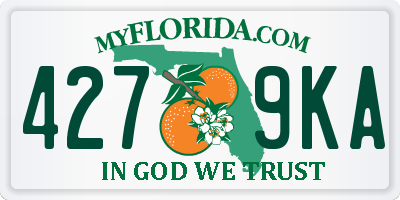 FL license plate 4279KA