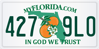 FL license plate 4279LO