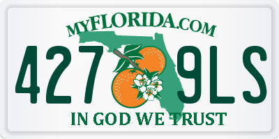 FL license plate 4279LS