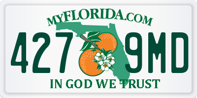 FL license plate 4279MD