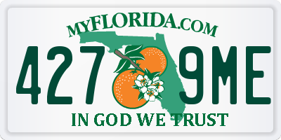 FL license plate 4279ME