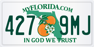 FL license plate 4279MJ