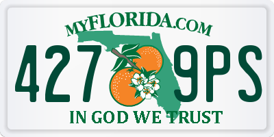 FL license plate 4279PS