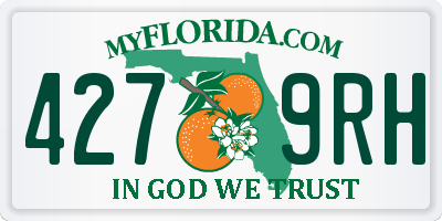FL license plate 4279RH