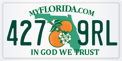 FL license plate 4279RL