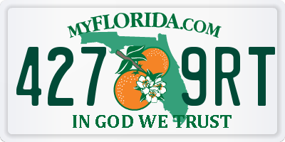 FL license plate 4279RT