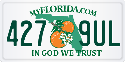 FL license plate 4279UL