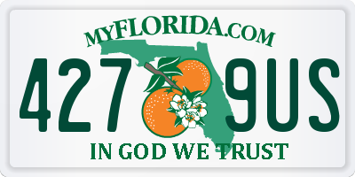 FL license plate 4279US