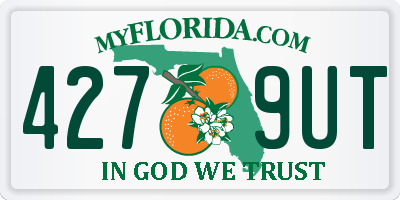 FL license plate 4279UT