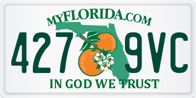 FL license plate 4279VC