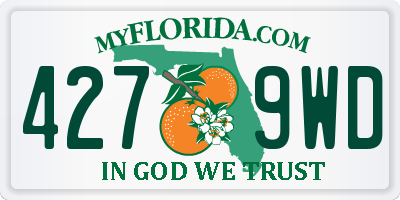 FL license plate 4279WD