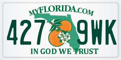 FL license plate 4279WK