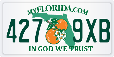 FL license plate 4279XB