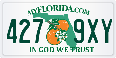 FL license plate 4279XY