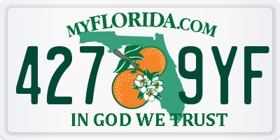 FL license plate 4279YF
