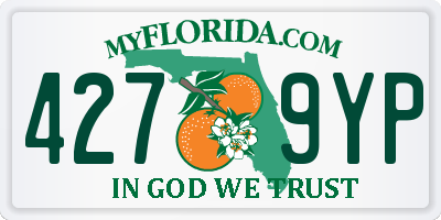 FL license plate 4279YP