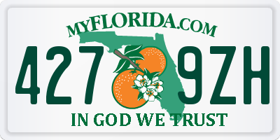 FL license plate 4279ZH