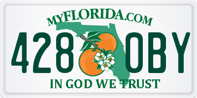 FL license plate 4280BY