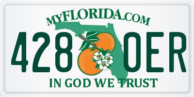 FL license plate 4280ER