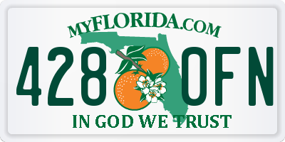FL license plate 4280FN