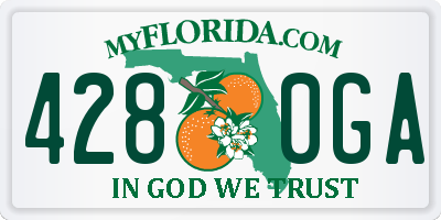 FL license plate 4280GA