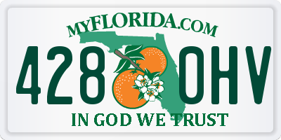 FL license plate 4280HV