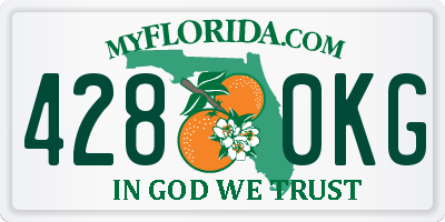 FL license plate 4280KG