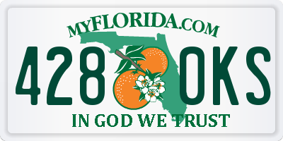 FL license plate 4280KS