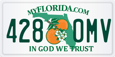 FL license plate 4280MV