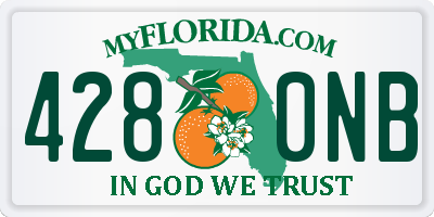 FL license plate 4280NB