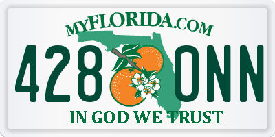 FL license plate 4280NN