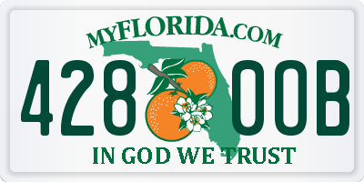 FL license plate 4280OB