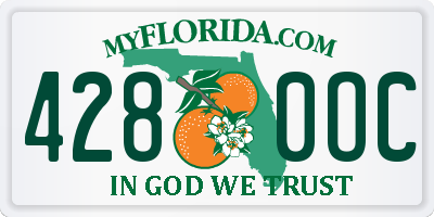 FL license plate 4280OC